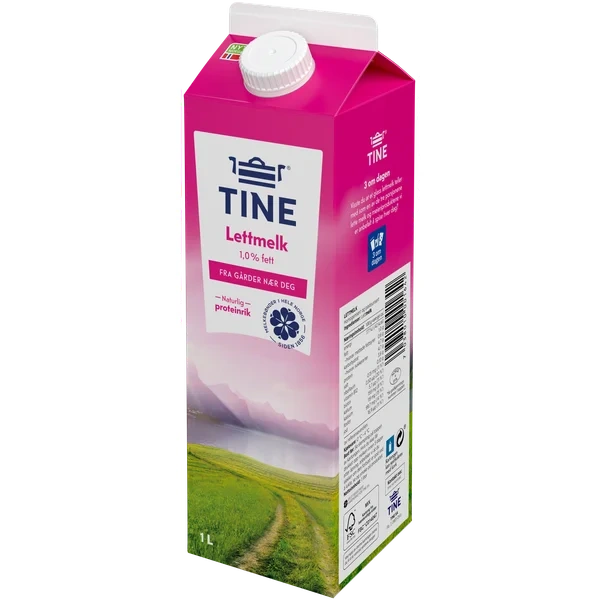 Tine Lettmelk 1% 1l