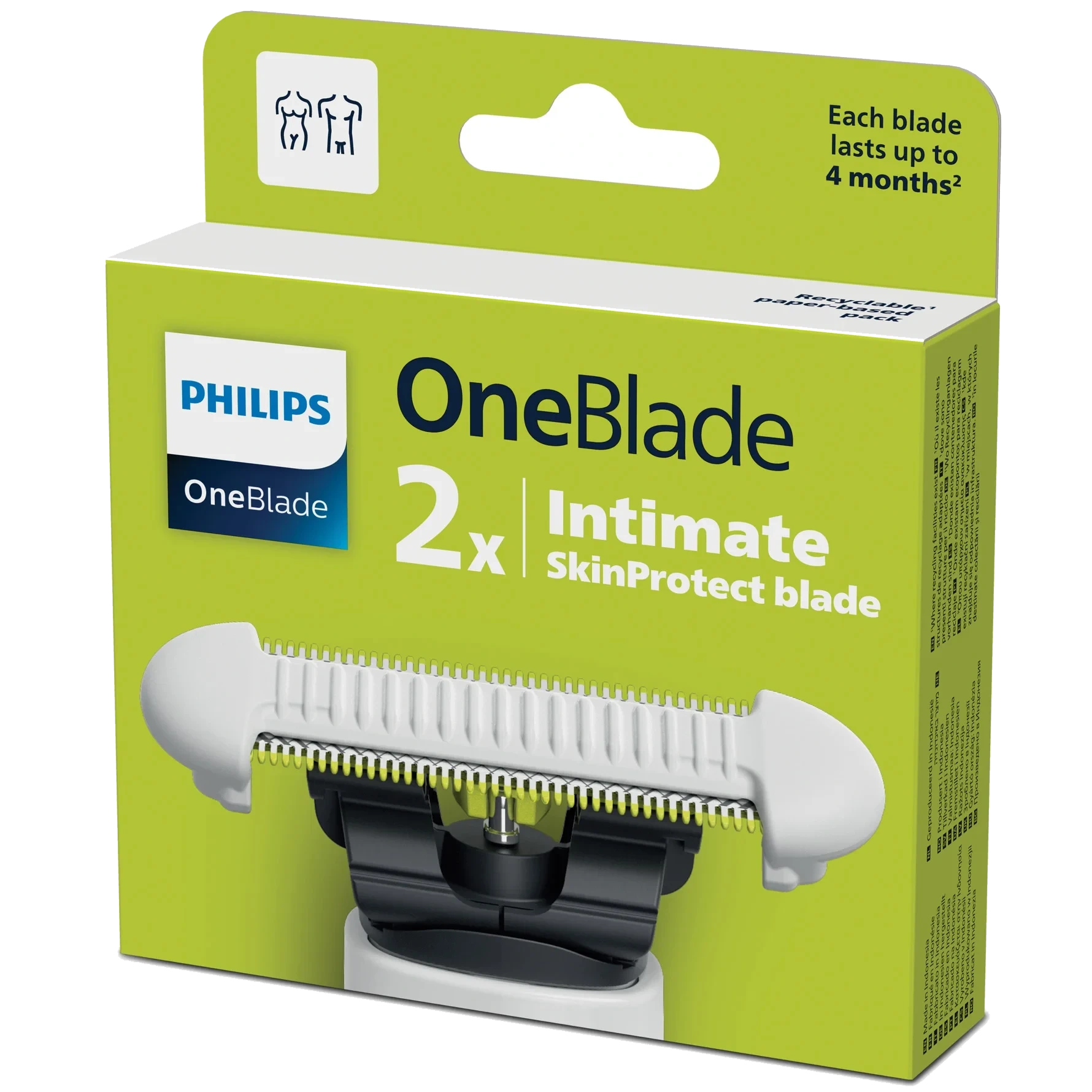 Philips OneBlade Intimate Blade Hvid