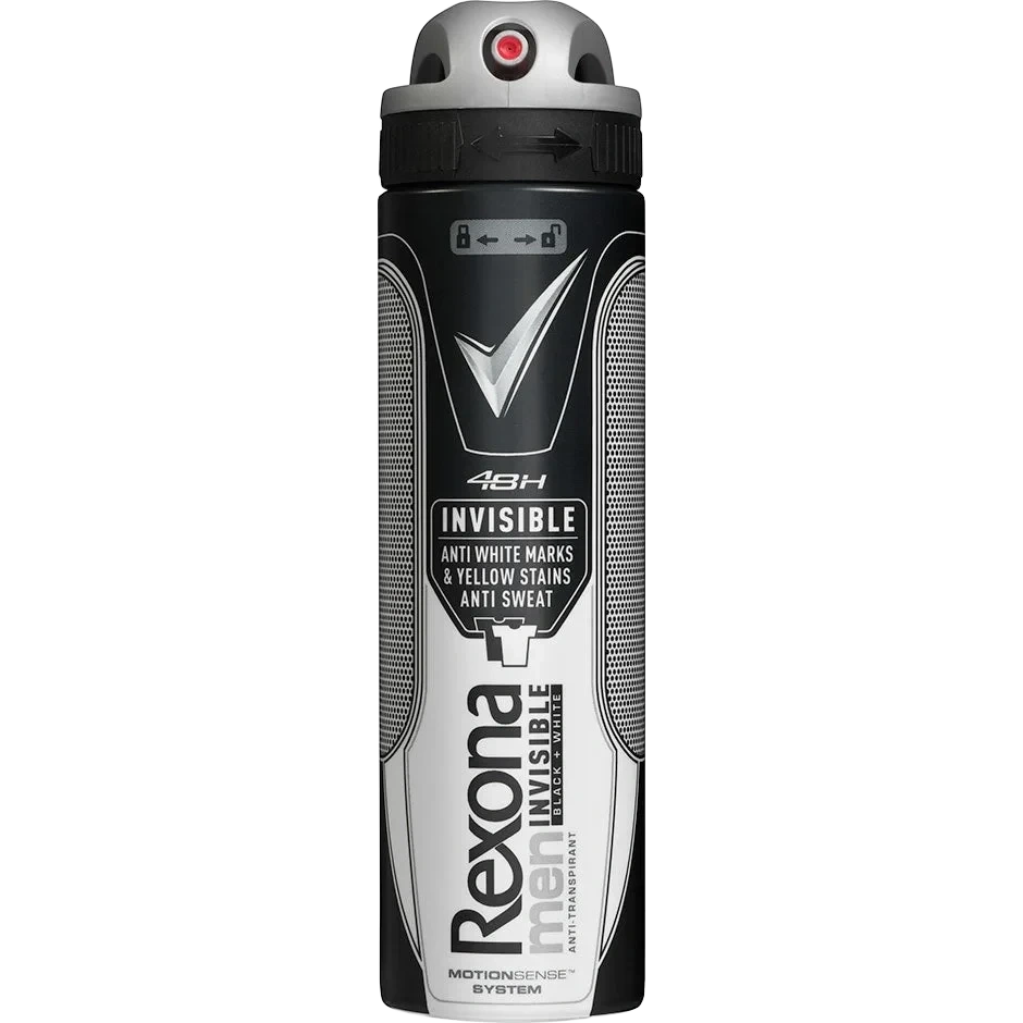 Rexona Men Invisible Black & White Antiperspirant Deodorant Spray 150ml