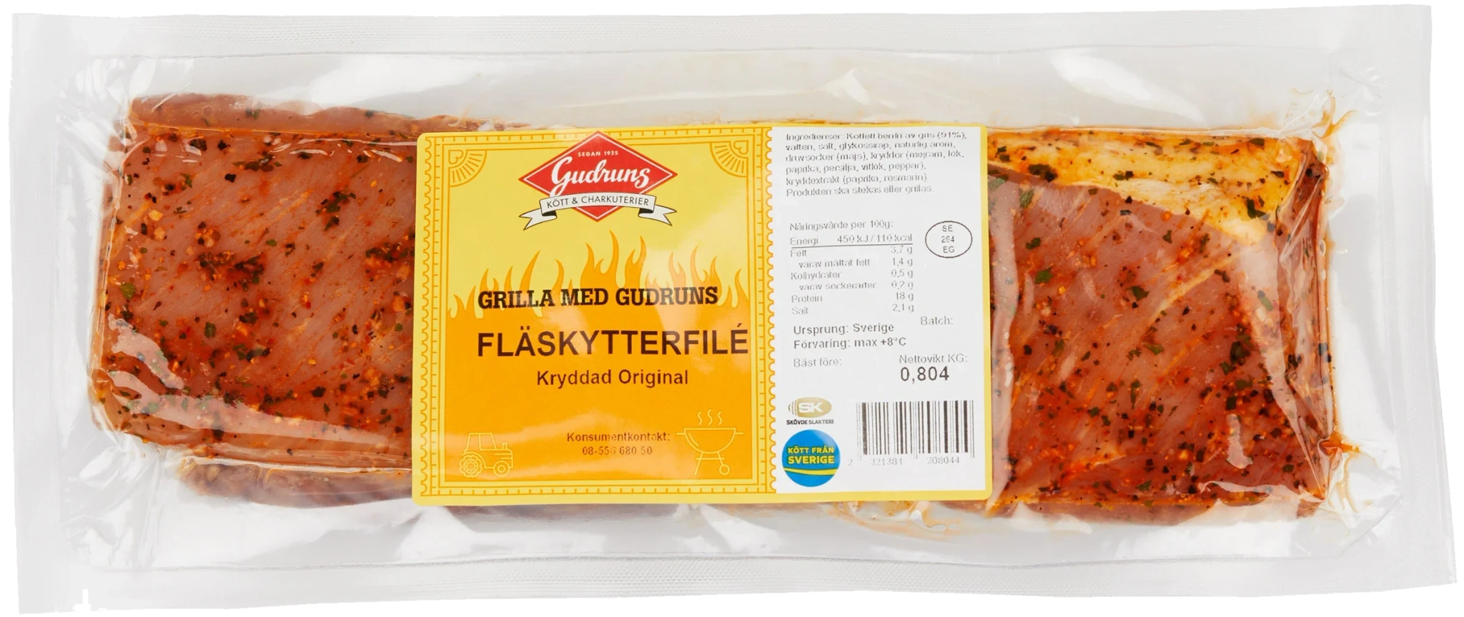 Fläskytterfilé Kryddad BBQ