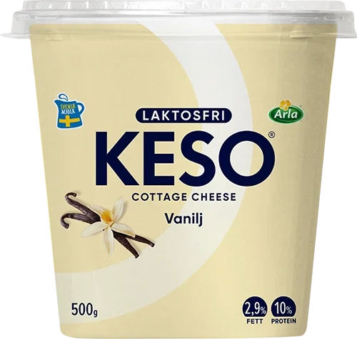 Laktosfri cottage cheese vanilj 2.9%