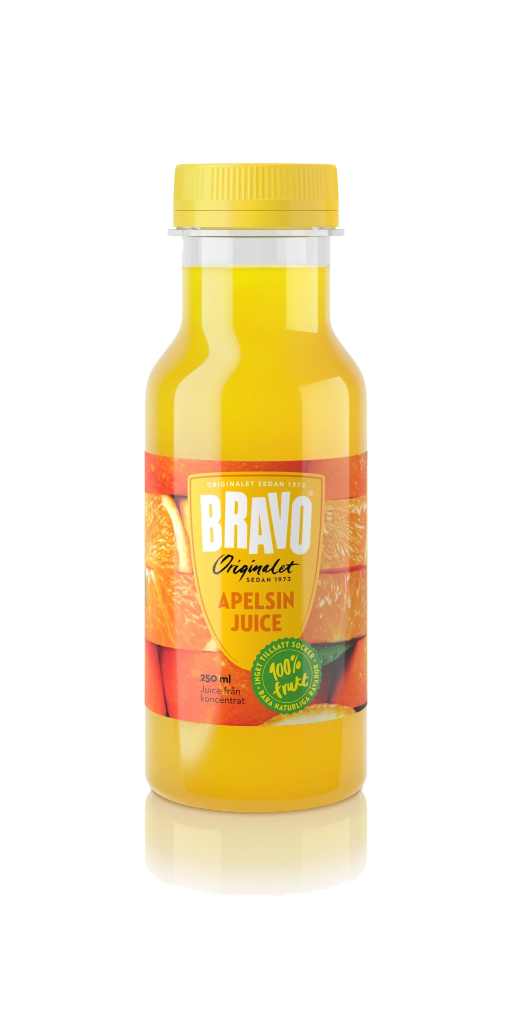 Apelsinjuice flaska