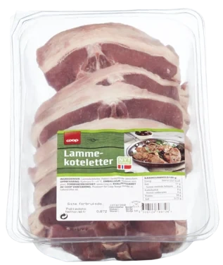 Lammekoteletter Ca 800g Vv Coop