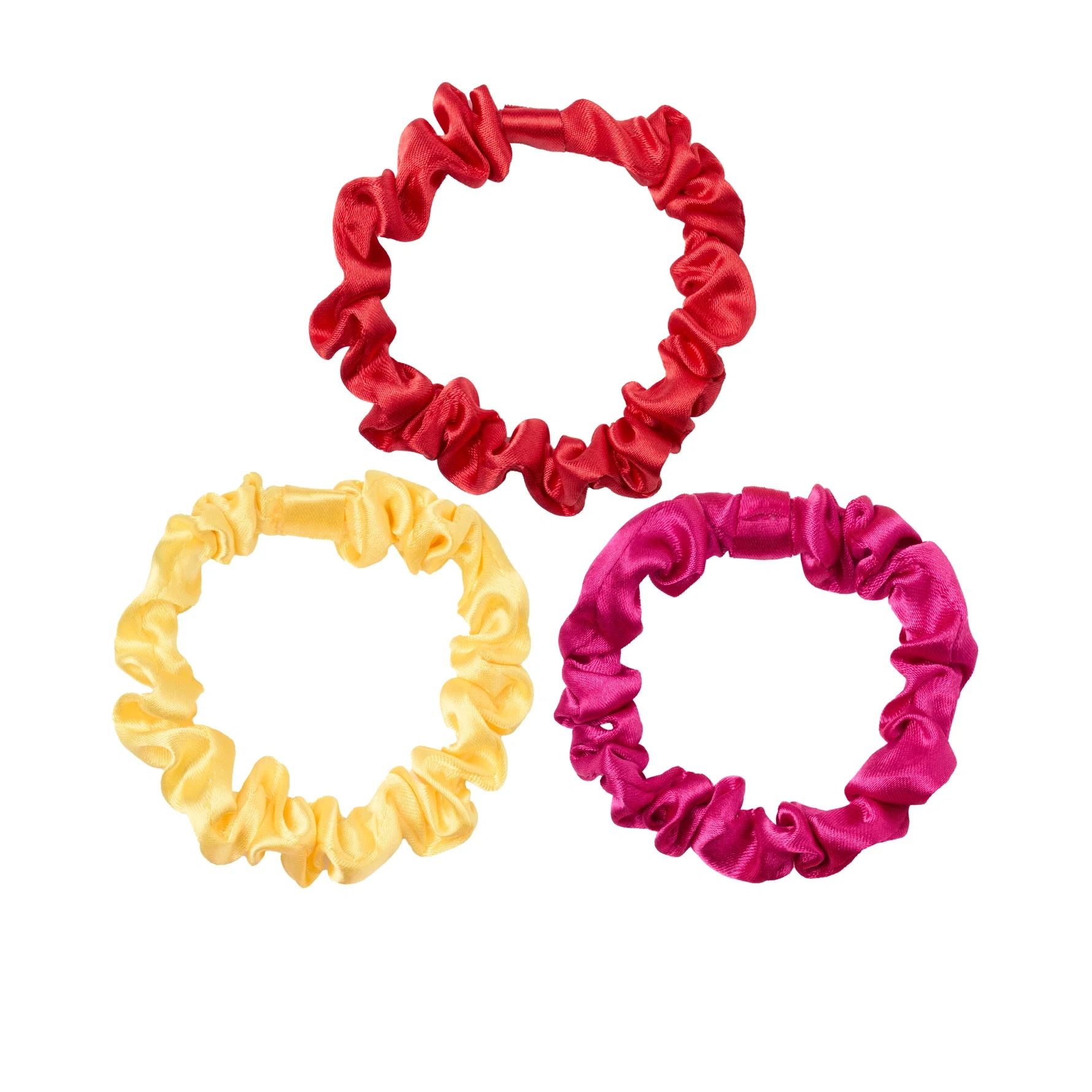 KICKS Beauty Slim Scrunchies 3-pack Electric