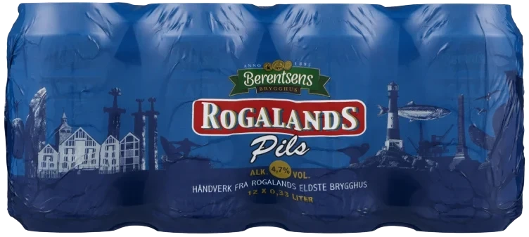 Rogalands Pils 0,33lx12 boks Berentsens