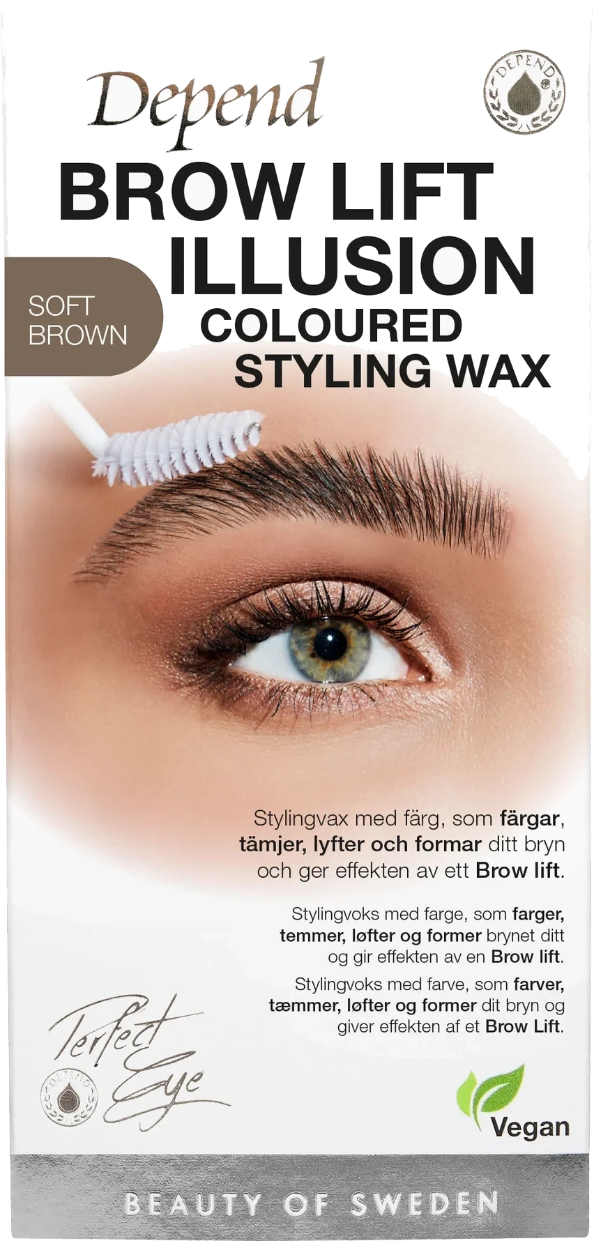 Depend Perfect Eye Brow Illusion Wax Soft Brown