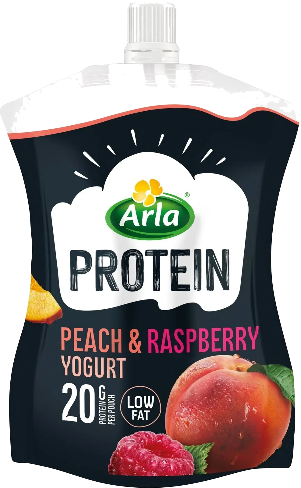 Protein yoghurt persika / hallon