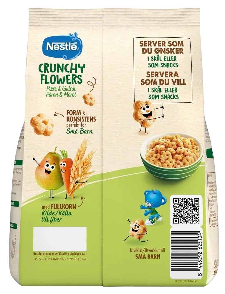 Nestlé Crunchy flowers Pære & gulrot