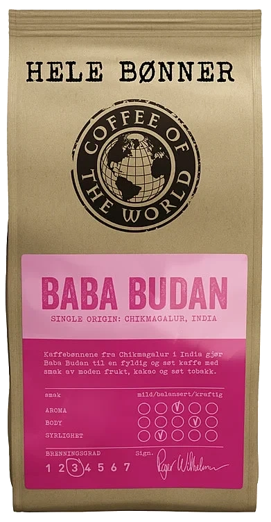 Baba Budan Hele Bønner 340g Cotw