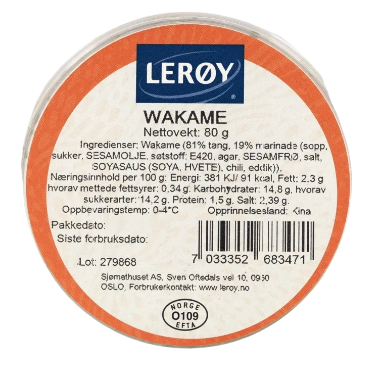 Wakame 80g Lerøy