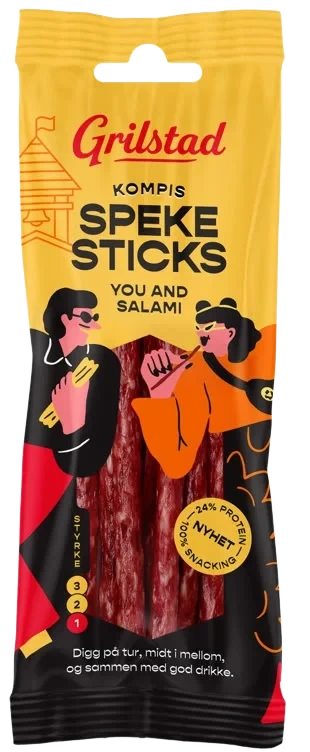 Spekesticks Kompis Salami 60g Grilstad