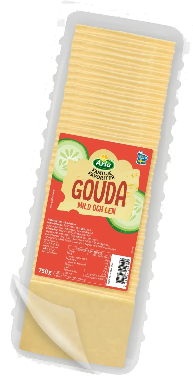 Familjefavoriter Gouda skivad ost 28%