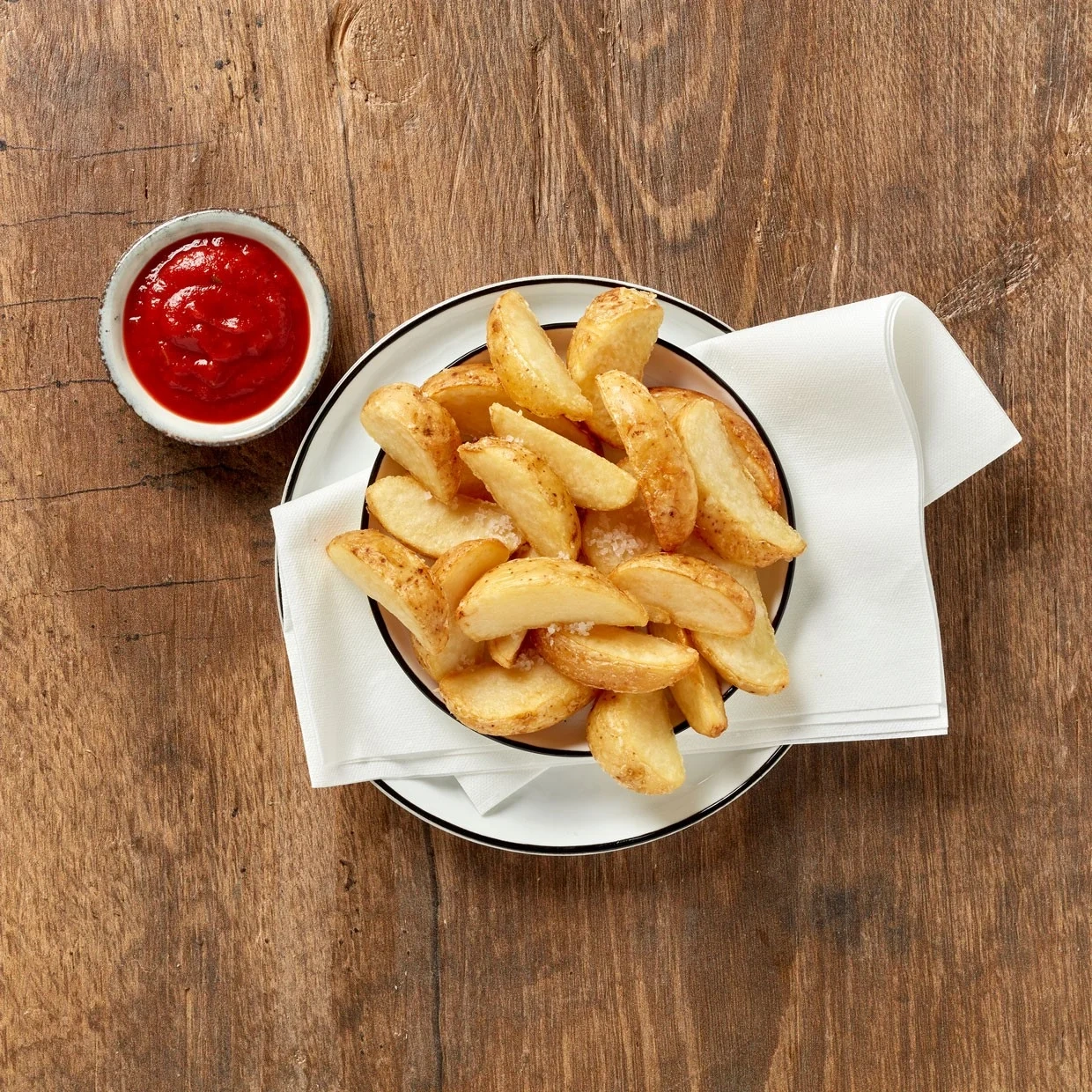 Klyftpotatis med skal