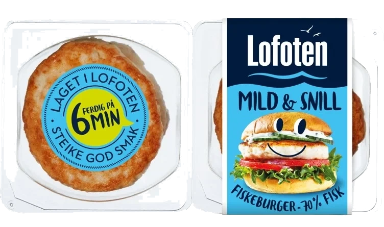 Fiskeburger Mild&Snill 4x110g Lofoten