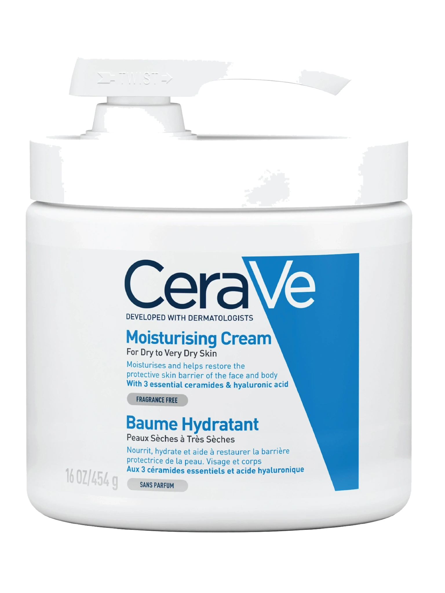 CeraVe Daily Moisturising Cream, 454 g