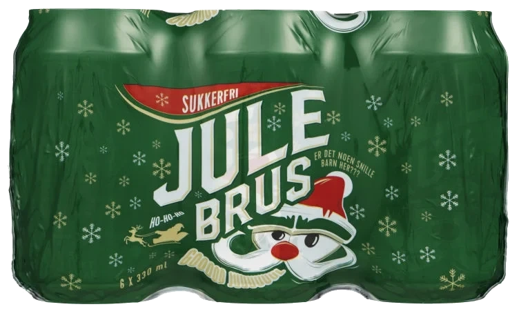 Julebrus u/Sukker 0,33lx6 boks