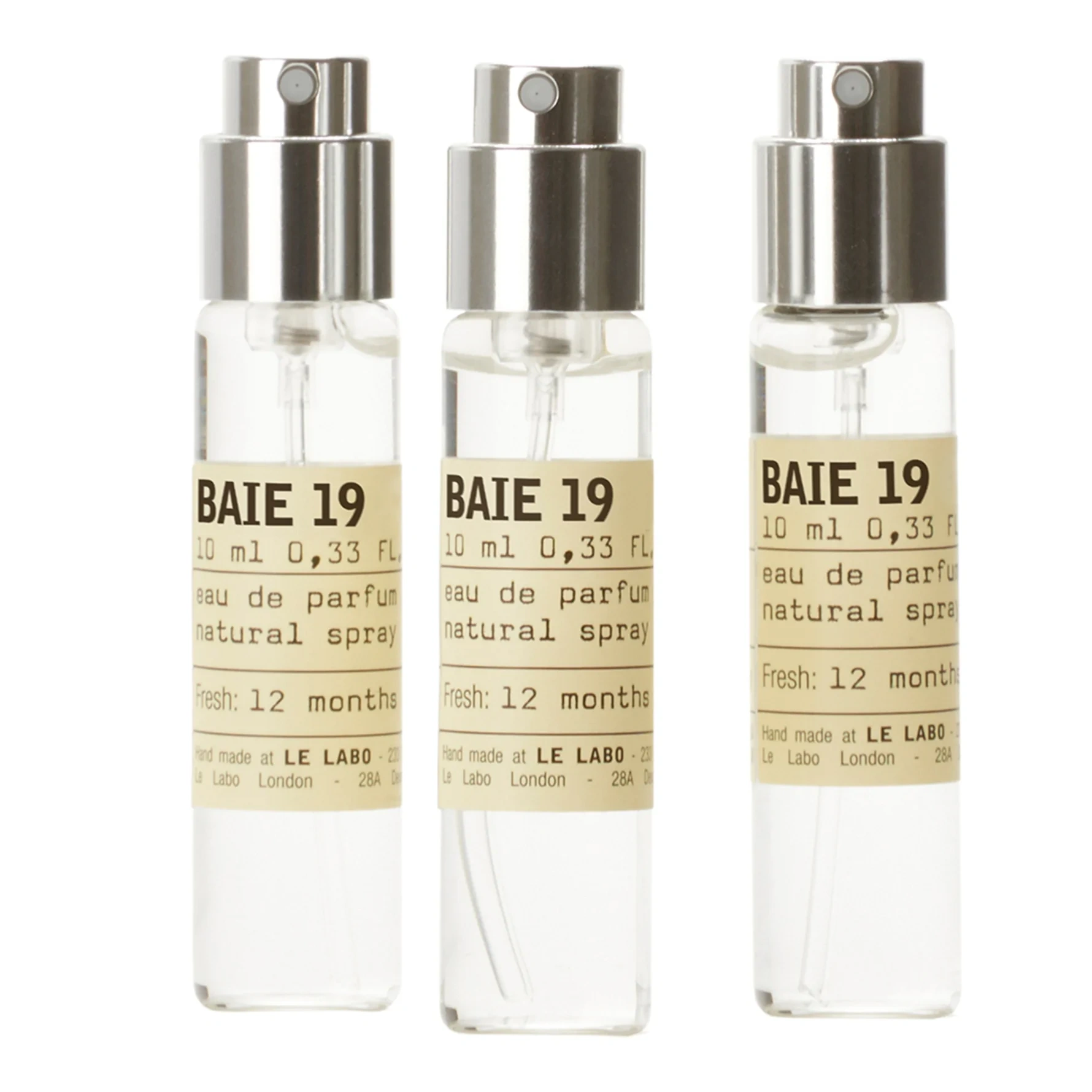 Le Labo Baie 19 Eau de Parfum Travel Tube Refill 3 x 10 ml