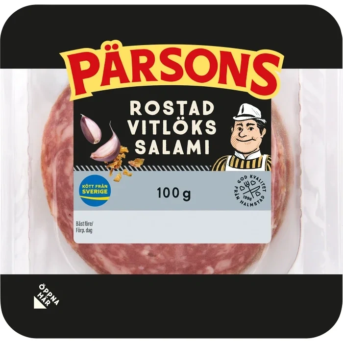 Vitlökssalami Rostad 100g Pärsons