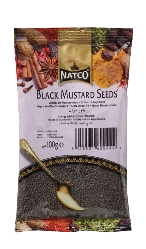Natco Sorte Sennepsfrø 100g
