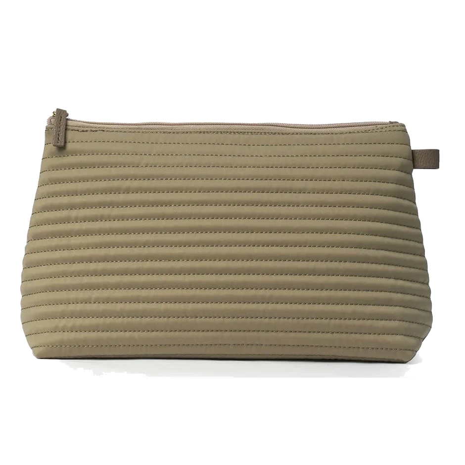 Ceannis Cosmetic L Taupe Soft Quilted Stripes