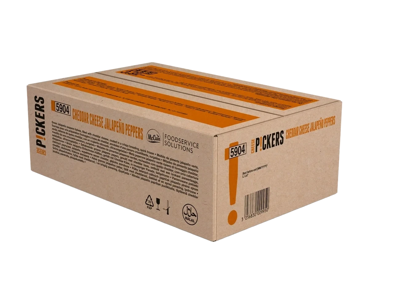 Mccain Ch Pickers Cheddar Peppers 1kg