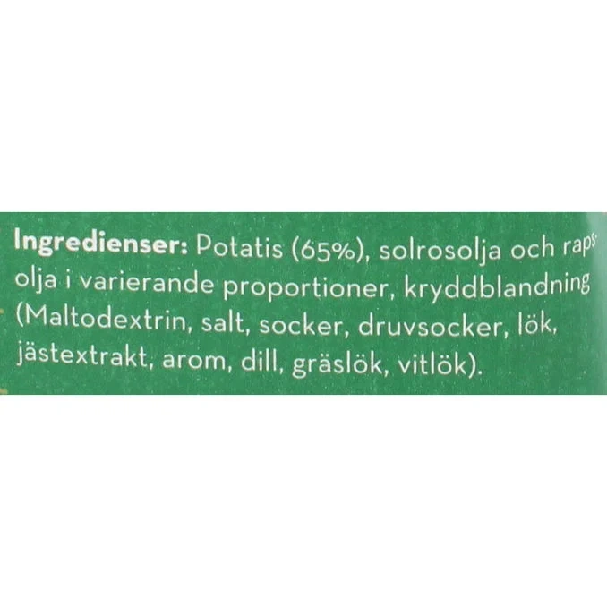 Räfflade Chips Dill & Gräslök Mini