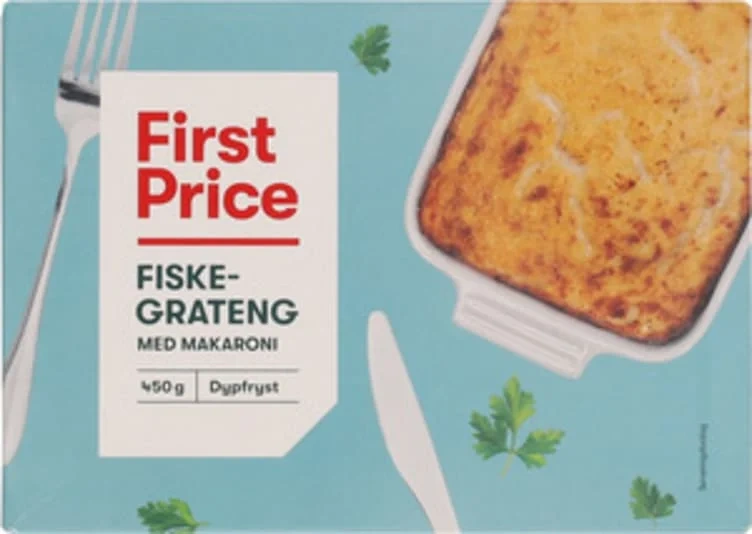 Fiskegrateng m/makaroni 450g First Price