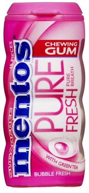 Mentos Gum Pink Bubble Fresh Bottle 30g