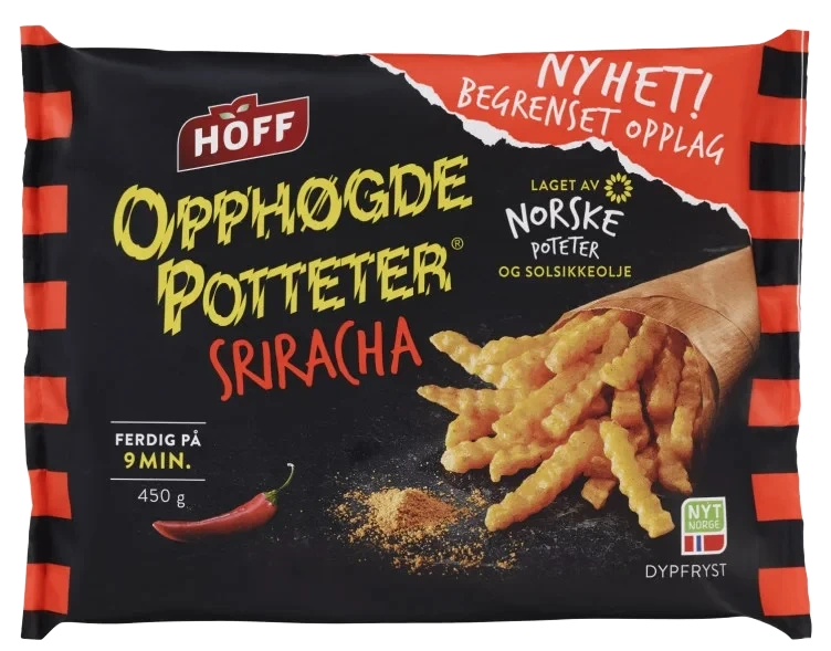 Opphøgde Poteter Srirachakrydder 450g Hoff