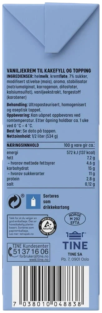 Piano vaniljekrem