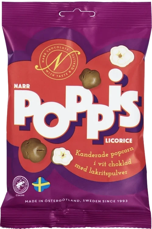Narr Poppis Licorice 90g