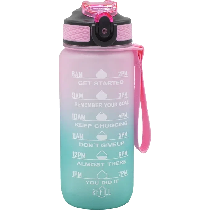 Motivation Vattenflaska Blå/Rosa 600 ml