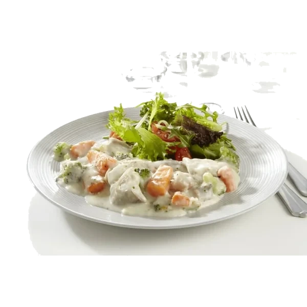 Seigryte Creative Grønnsaker&ostesaus