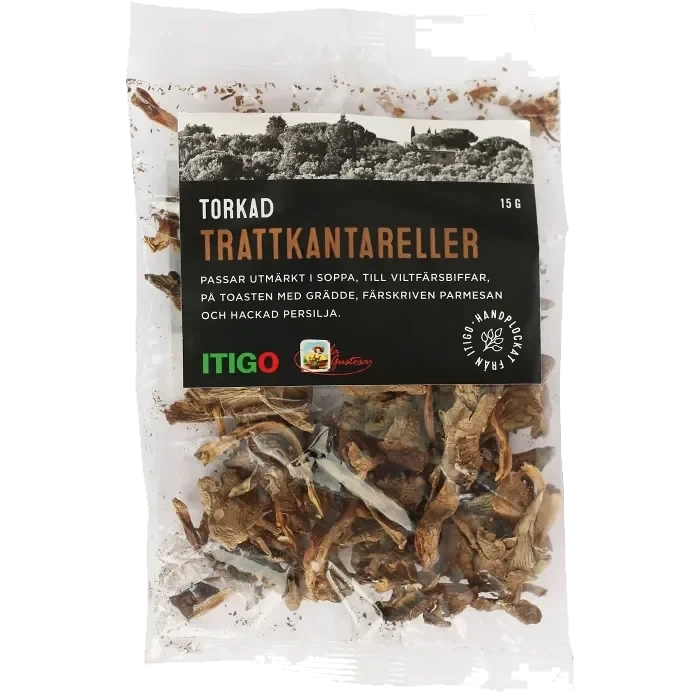 Trattkantarell torkad Klass 1