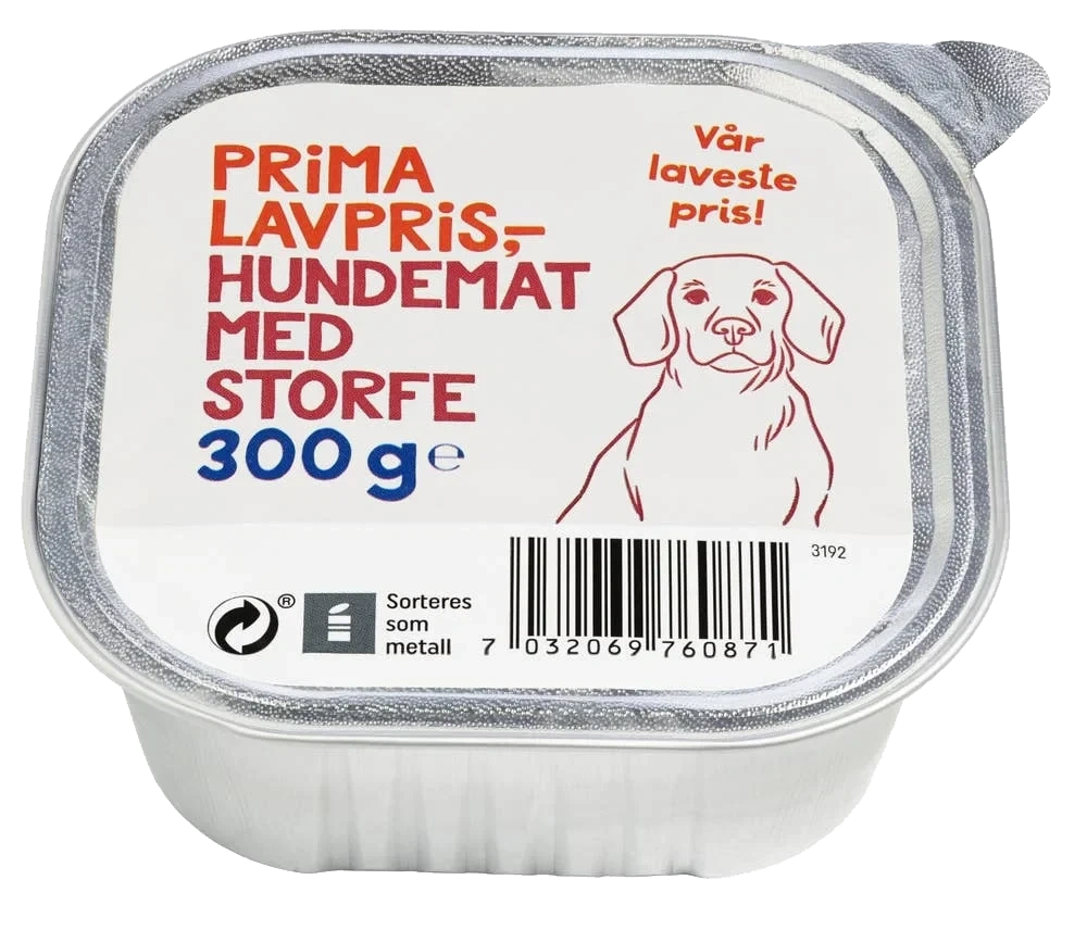 Hundemat med storfe 300 g