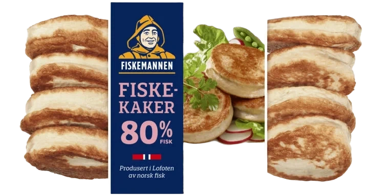 Fiskekaker 80% 500g Fiskemannen