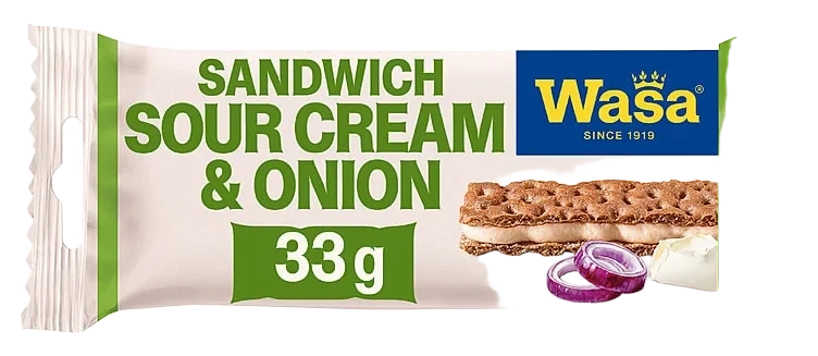 Sandwich Sour Cream&Onion 33g Wasa