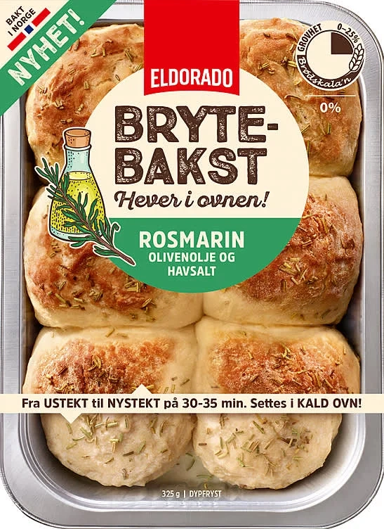 Brytebakst m/rosmarin&salt 325g Eldorado