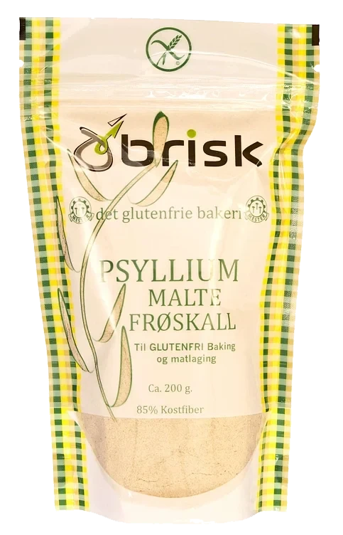 Psyllium Malte Frøskall 200 Gr Brisk