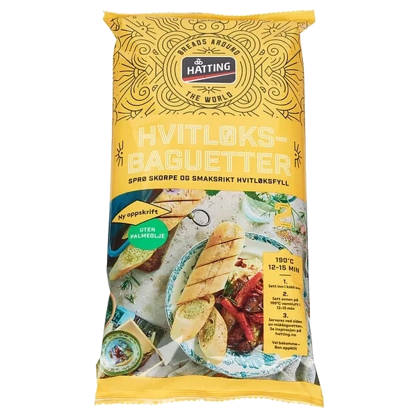 Hvitløksbaguetter 175gx2stk Hatting