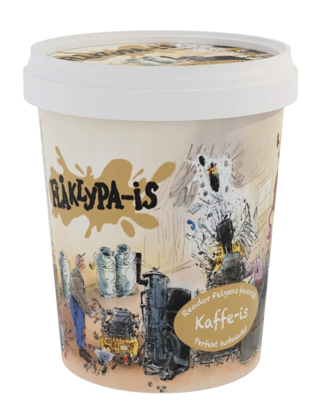 Kaffe Iskrem 0,5l Flåklypa