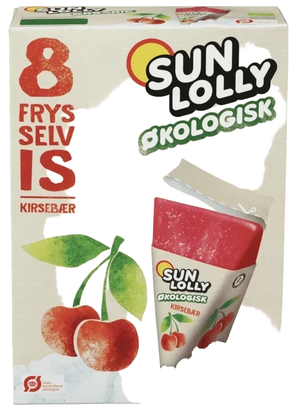 andre merkevarer Sun Lolly Kirsebær Økologisk 8pk