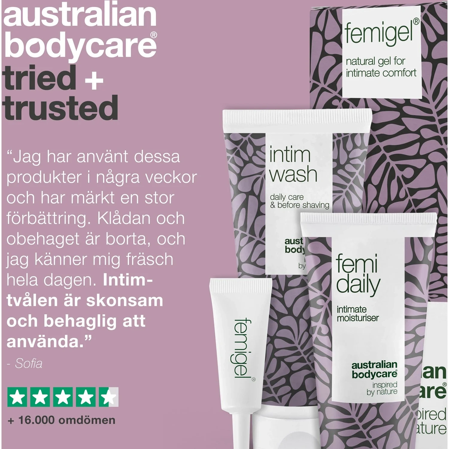Australian Bodycare Intimate Treatment Kit – 3-Step Care For Itching, Dryness And Discomfort 250 ml