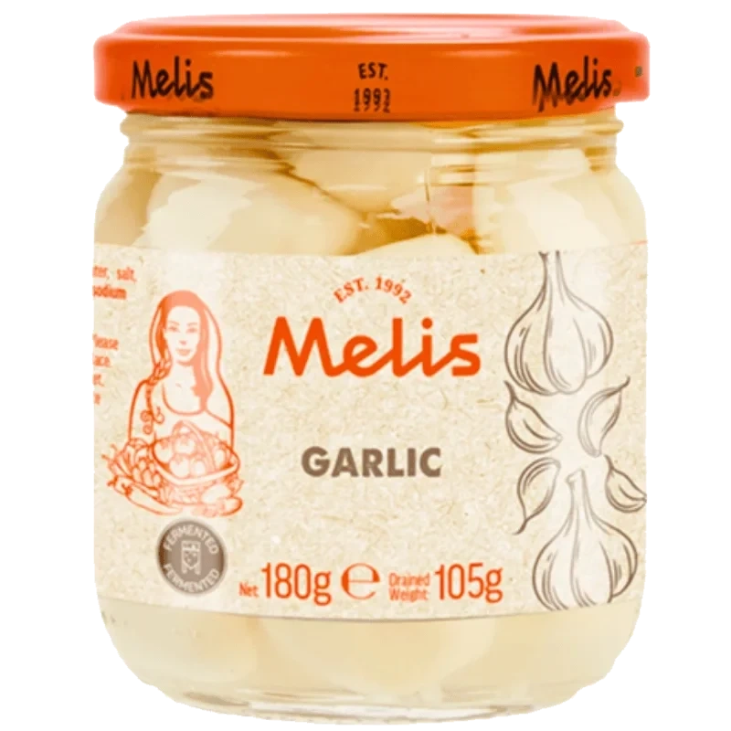 Melis Syltet Hvitløk 180g