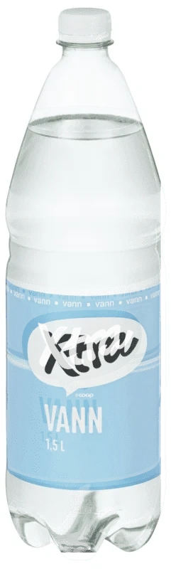 Vann u/Kullsyre 1,5 l X-tra