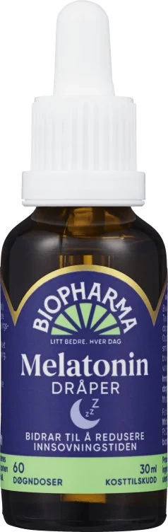 Melatonin Dråper 30ml Biopharma