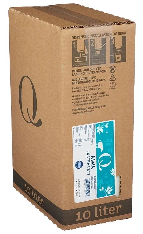 Ekstra lettmelk bib 10l