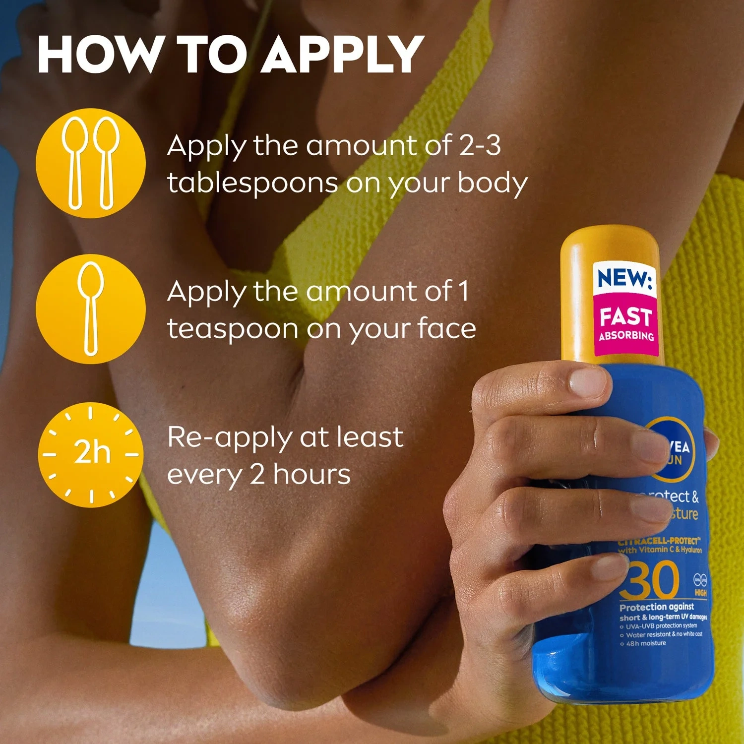 Solkräm Spray Protect & Moisture Spf 30