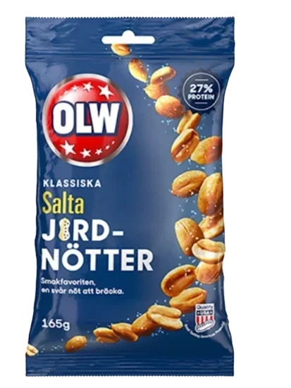 Salte Peanøtter Olw 165g
