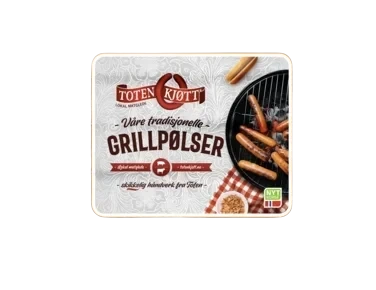 Toten Kjøtt Grillpølser
